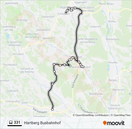 331 Bus Line Map