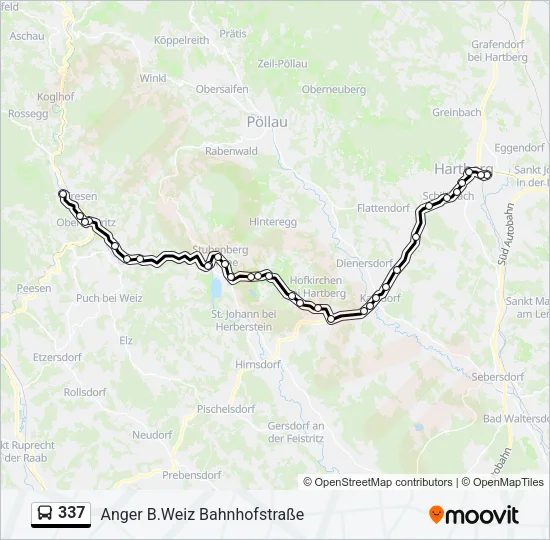 337 Bus Line Map