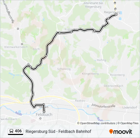 406 Bus Line Map