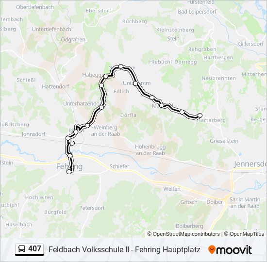 407 Route: Schedules, Stops & Maps - Fehring Hauptplatz (Updated)