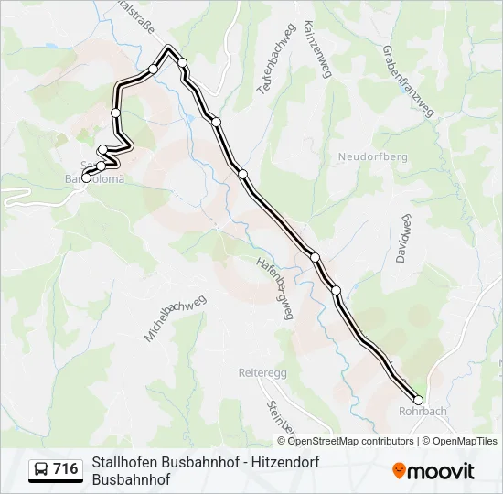 716 Bus Line Map