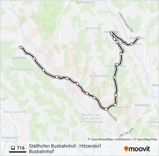 716 Bus Line Map