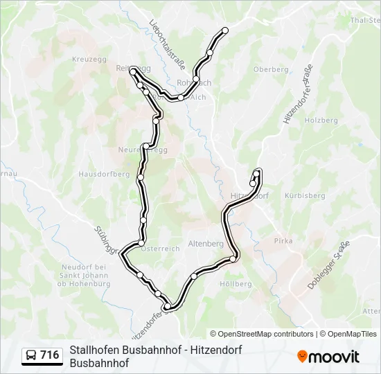 716 Bus Line Map