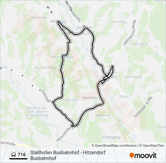 716 Bus Line Map