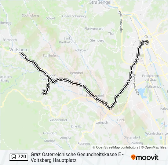 720 Bus Line Map