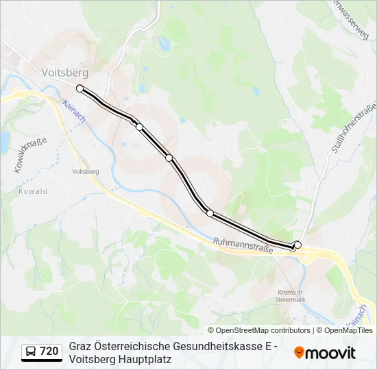 720 Bus Line Map