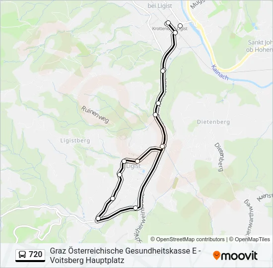 720 Bus Line Map