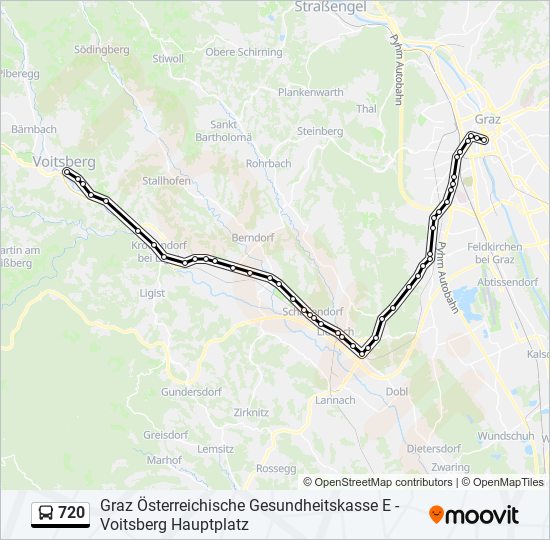 720 Route Schedules, Stops & Maps Graz Österreichische