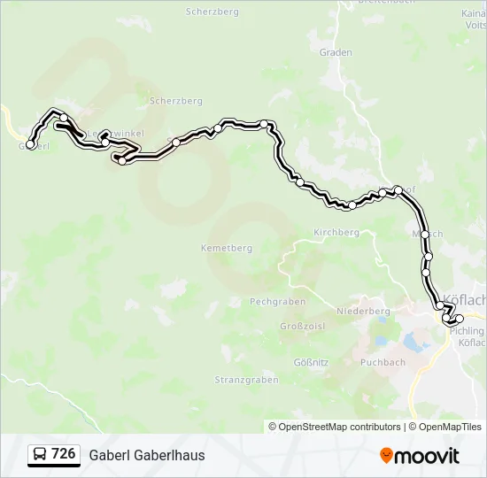 726 Bus Line Map