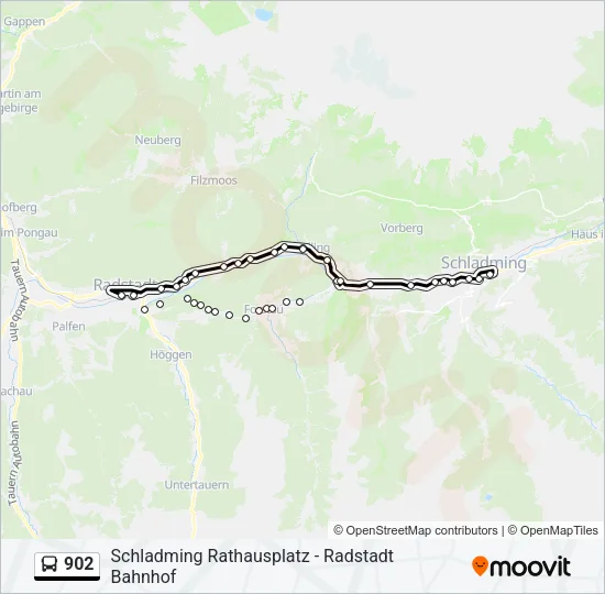 902 Bus Line Map