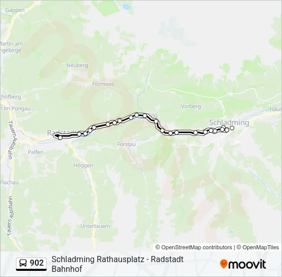 902 Bus Line Map