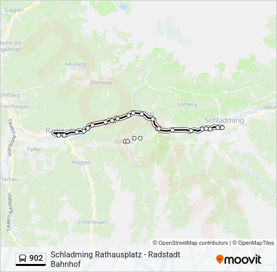 902 Bus Line Map