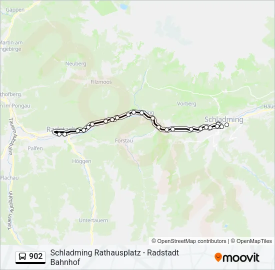 902 Bus Line Map