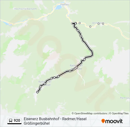 920 Bus Line Map