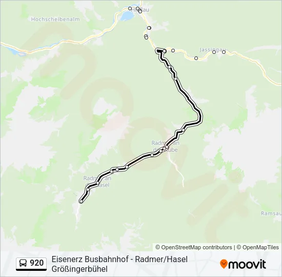920 Bus Line Map