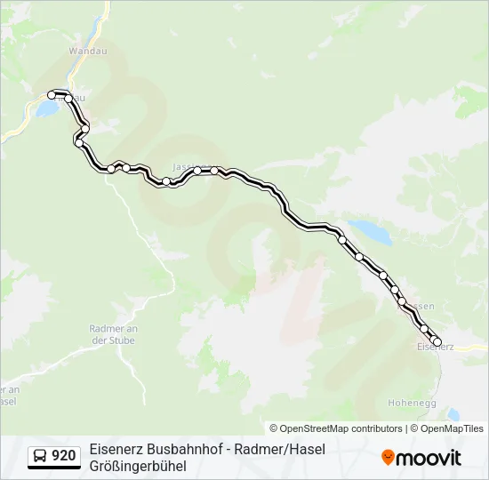 920 Bus Line Map