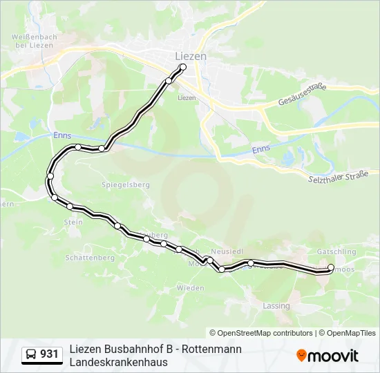 931 Bus Line Map
