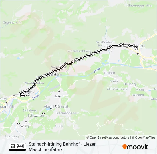 940 Bus Line Map
