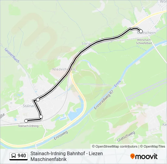 940 Bus Line Map