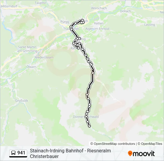 941 Bus Line Map