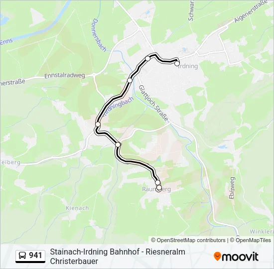 941 Bus Line Map