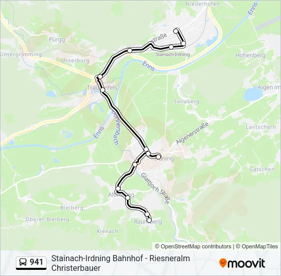 941 Bus Line Map