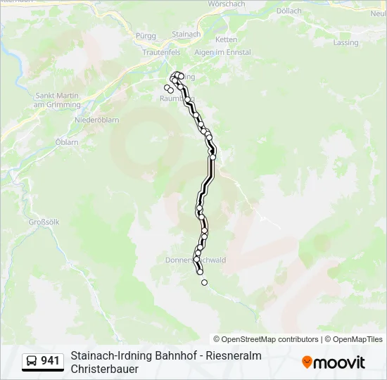 941 Bus Line Map