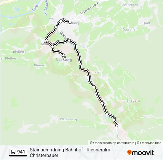 941 Bus Line Map