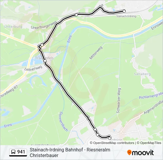 941 Bus Line Map