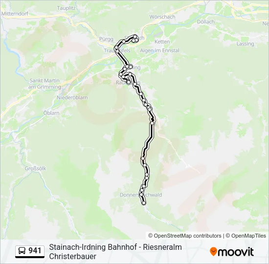 941 Bus Line Map