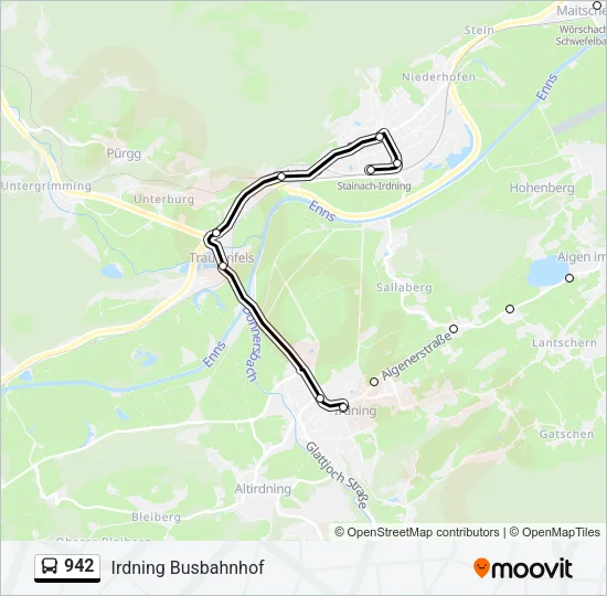 942 Bus Line Map