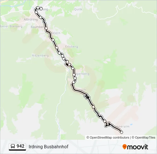 942 Bus Line Map