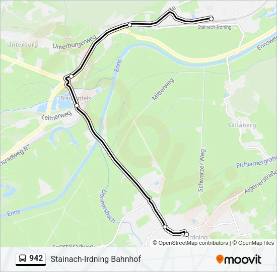 942 Bus Line Map