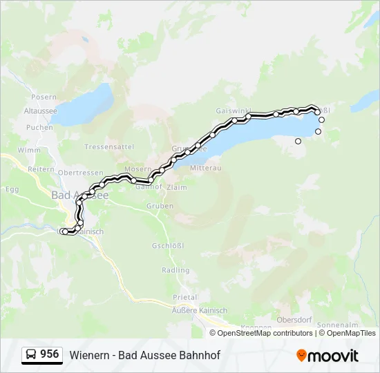 956 Bus Line Map