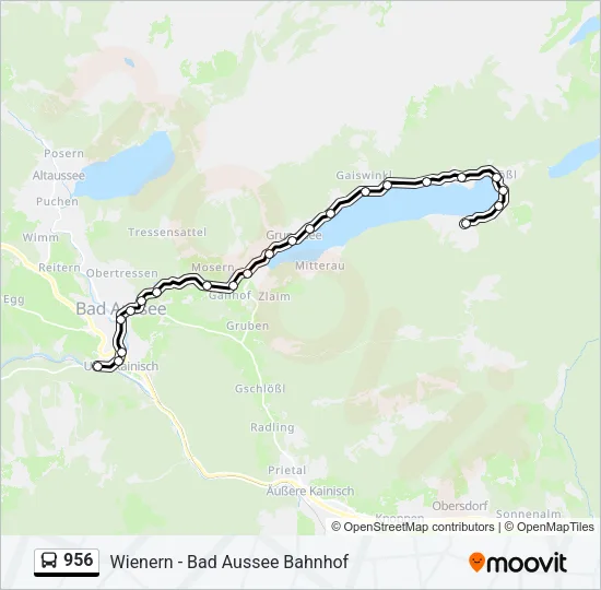 956 Bus Line Map