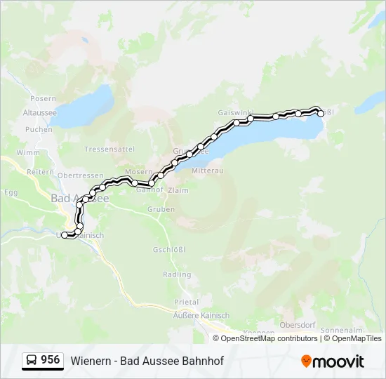 956 Bus Line Map