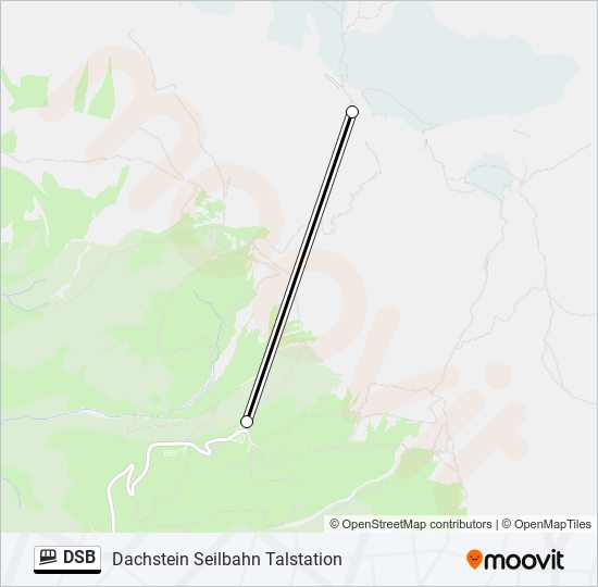 DSB funicular Line Map