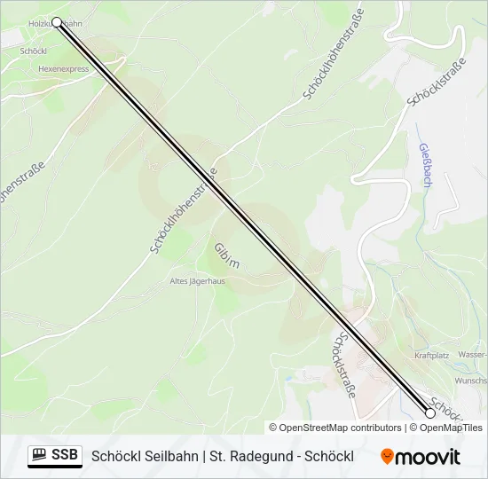SSB Funicular Line Map