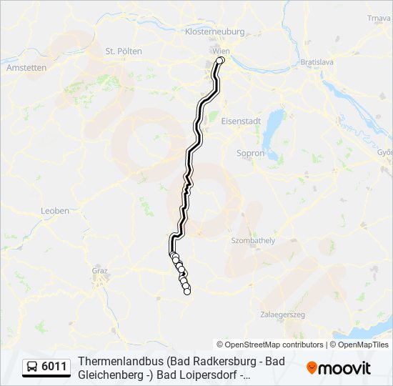 6011 bus Line Map