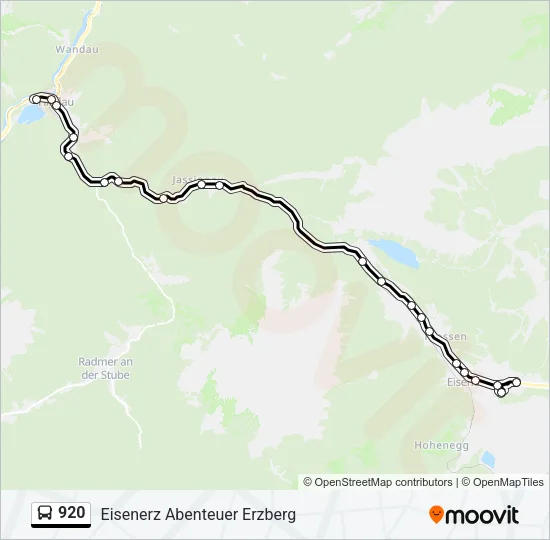920 Bus Line Map