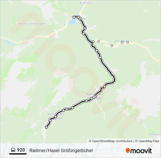 920 Bus Line Map