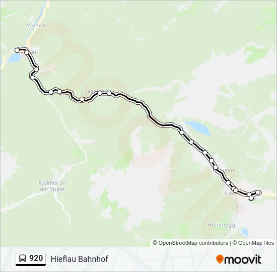 920 Bus Line Map
