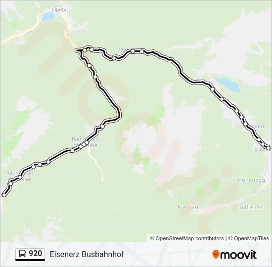 920 Bus Line Map