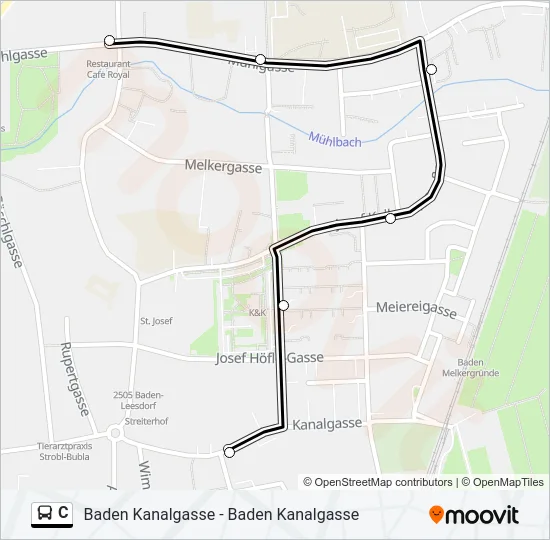C Bus Line Map