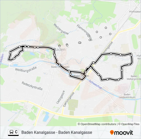 C Bus Line Map