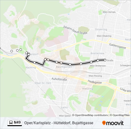 n49 Route: Schedules, Stops & Maps - Wien Hütteldorfer Straße (Updated) n49 Route: Schedules, Stops & Maps - Wien Hütteldorfer Straße (Updated)