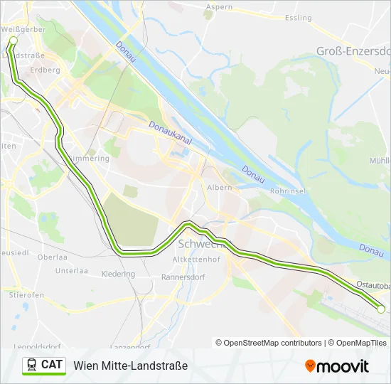 CAT Train Line Map