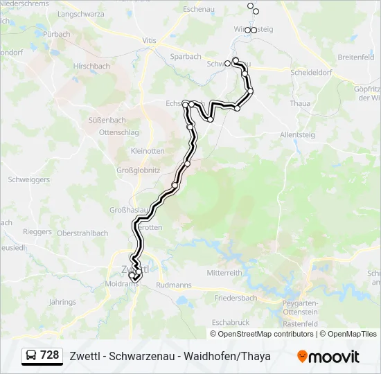 728 Bus Line Map