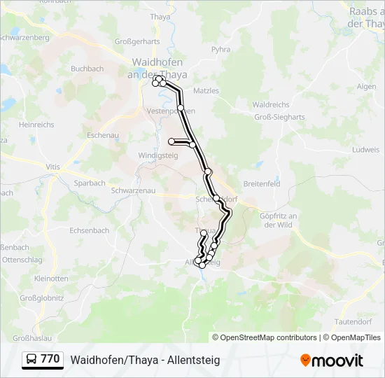 770 Bus Line Map