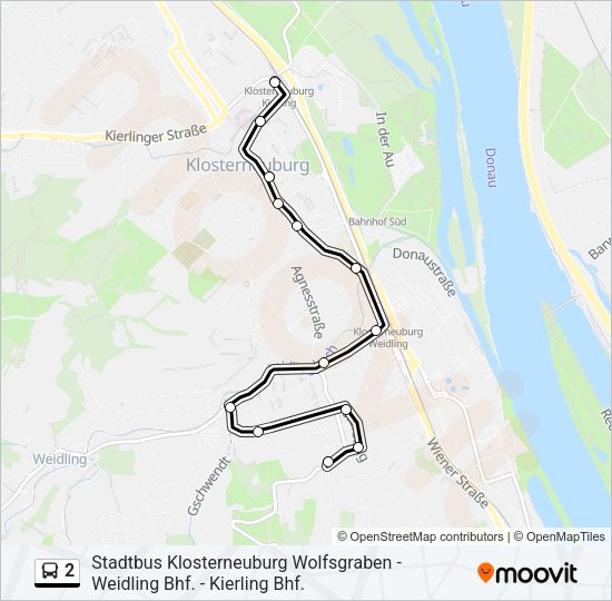 2 Bus Line Map